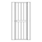 DODATKI ZA KOVINSKE HIŠKE GLOBEL KOMPLET VRAT 2 ANTRACIT 200 X 67 CM (HD2E) - slika 6